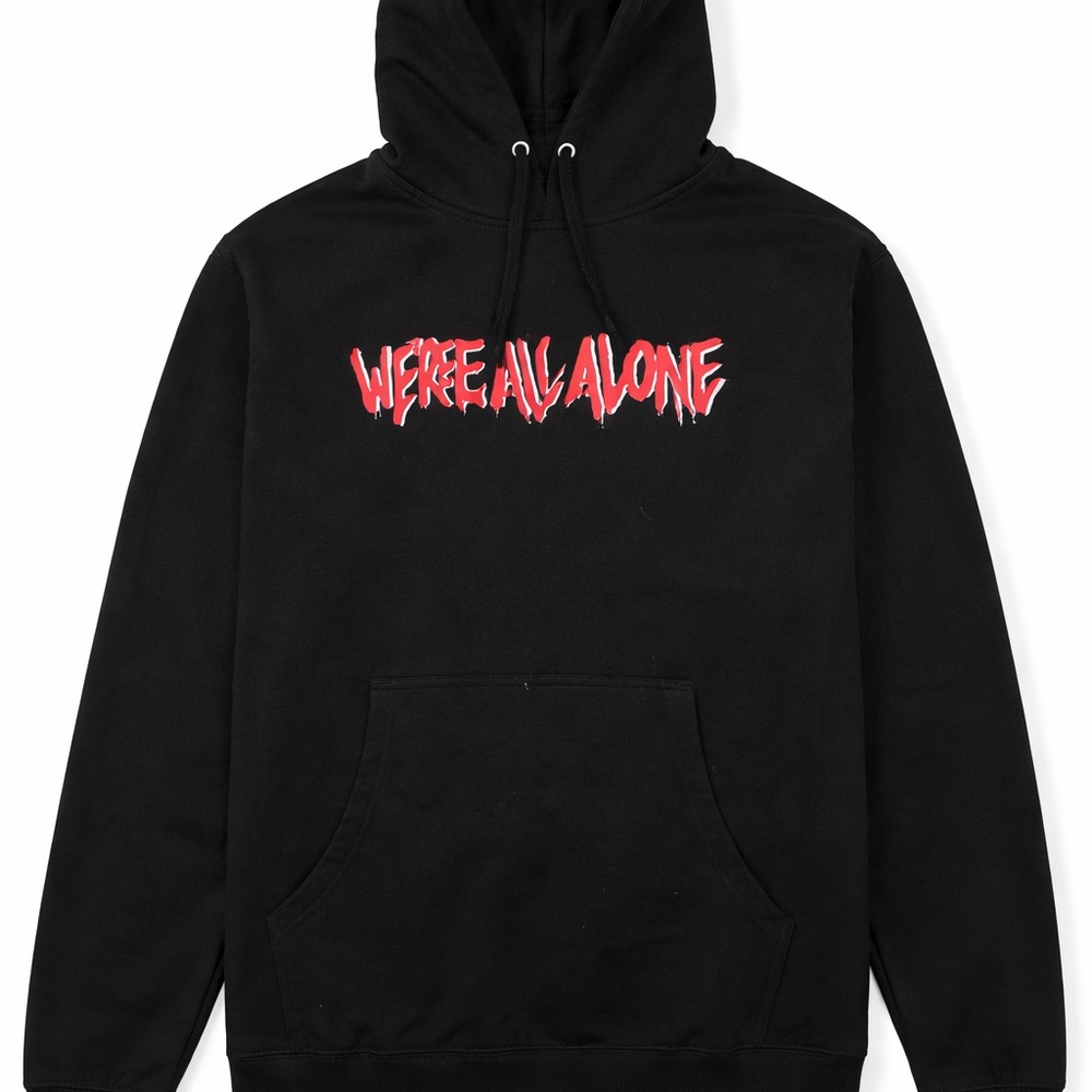 Men's Black Graphic Hoodie
